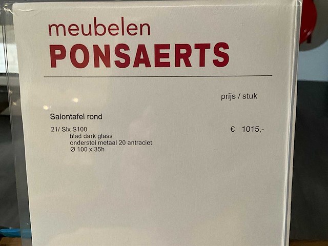 Ronde glazen salontafel - afbeelding 8 van  8