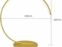 Ronde metalen kledingstandaard, geschikt voor zware belasting - afbeelding 2 van  3