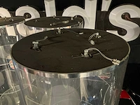 Ronde perspex jaren ’60-70 vitrine kasten - afbeelding 3 van  4