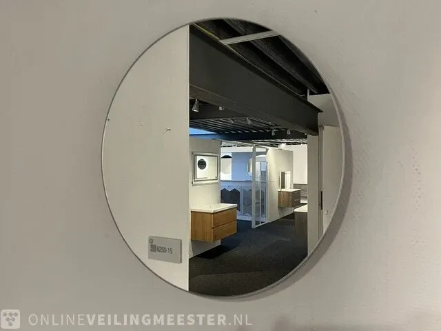 Ronde spiegel, zilver - afbeelding 1 van  3