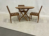 Ronde tuinset met 3 stoelen - afbeelding 2 van  4