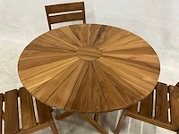 Ronde tuinset met 3 stoelen - afbeelding 3 van  4