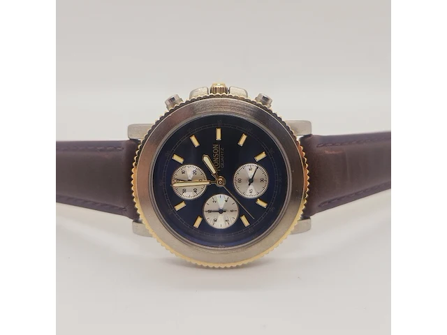 Ronson chronograph two tone herenhorloge - afbeelding 4 van  7