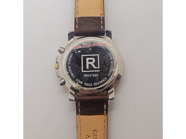 Ronson chronograph two tone herenhorloge - afbeelding 7 van  7