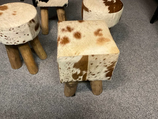 Rood- en zwarte bonte kruk (14x) - afbeelding 3 van  10