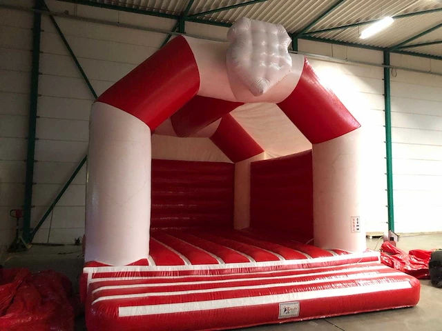 Rood/wit springkussen - afbeelding 3 van  7