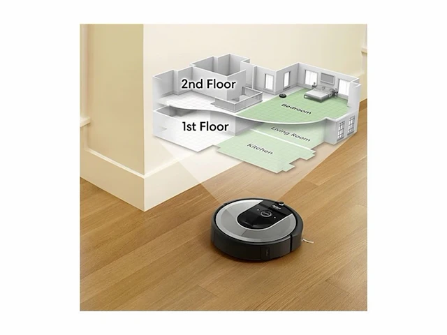 Roomba i7+ (i7556) robotstofzuiger borstels zonder klitten van dierenharen slimme navigatie zilver - afbeelding 2 van  6