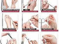 Rosaw manicure & pedicureset, 10-delige nagelverzorgingsset - afbeelding 1 van  4