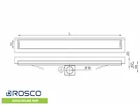 Rosco - rdp800 - geperforeerd - douchegoot 785mm - afbeelding 3 van  3