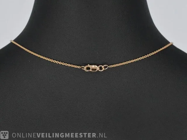 Rose gouden collier met een briljant van 1.00 carat - afbeelding 5 van  7