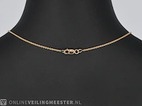 Rose gouden collier met een diamant van 1.00 carat - afbeelding 5 van  6
