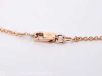 Rose gouden collier met een diamant van 1.00 carat - afbeelding 6 van  6