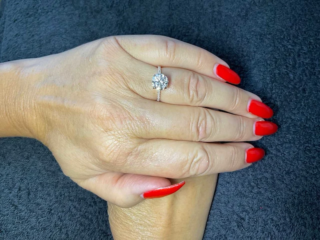 Rose gouden ring met 21 diamanten 2,19 crt. - afbeelding 2 van  9