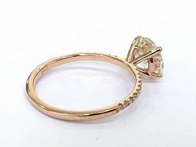 Rose gouden ring met 21 diamanten 2,19 crt. - afbeelding 6 van  9