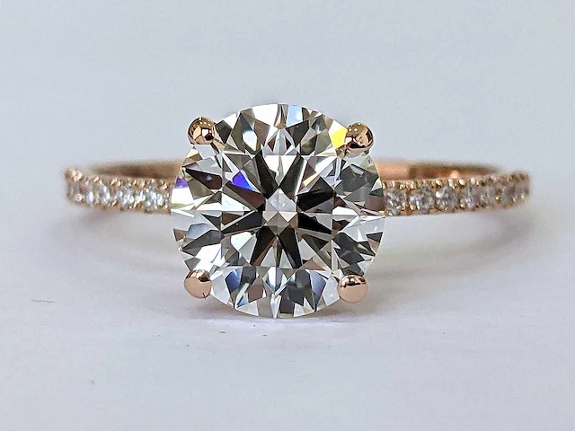 Rose gouden ring met 21 diamanten 2,19 crt. - afbeelding 8 van  9