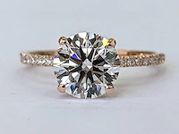 Rose gouden ring met 21 diamanten 2,19 crt. - afbeelding 8 van  9
