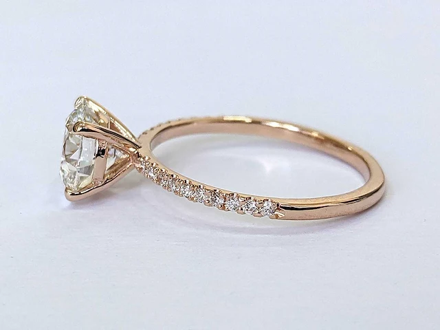 Rose gouden ring met 21 diamanten 2,19 crt. - afbeelding 9 van  9