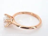 Rose gouden ring met een briljant geslepen diamanten van 3.00 carat - afbeelding 2 van  11