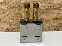 Rose rvs montagedoos met messing wartels (2x) - afbeelding 4 van  6