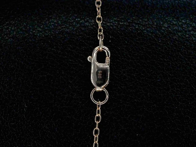 Rosegouden armband in klaver vier vorm met diamanten - afbeelding 4 van  6