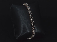 Rosegouden armband met 16.00 carat zwarte briljant geslepen diamanten - afbeelding 5 van  9