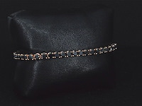 Rosegouden armband met 16.00 carat zwarte briljant geslepen diamanten - afbeelding 7 van  9