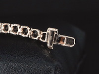 Rosegouden armband met 16.00 carat zwarte briljant geslepen diamanten - afbeelding 9 van  9