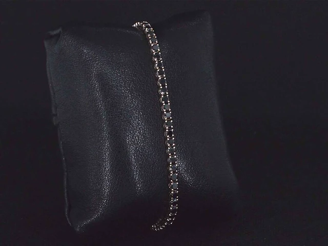 Rosegouden armband met 7.00 carat zwarte briljant geslepen diamanten - afbeelding 4 van  9