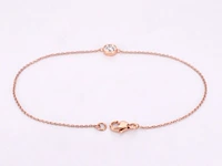 Rosegouden armband met diamant 0.10 carat - afbeelding 3 van  5