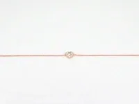 Rosegouden armband met diamanten hartje 0.10 carat - afbeelding 6 van  8