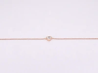 Rosegouden armband met diamanten hartje 0.10 carat - afbeelding 5 van  8
