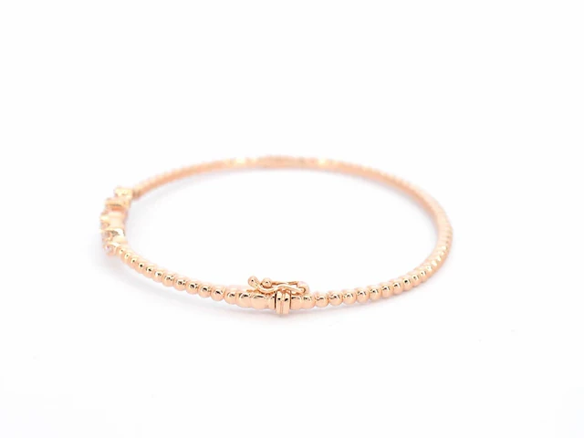 Rosegouden armband met diamanten - afbeelding 5 van  9