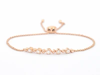 Rosegouden armband met diamanten - afbeelding 1 van  8