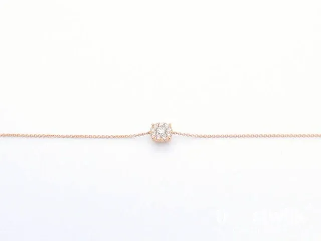 Rosegouden armband met een diamanten bedel - afbeelding 5 van  6