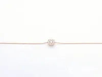 Rosegouden armband met een diamanten bedel - afbeelding 5 van  6