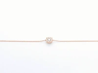 Rosegouden armband met een diamanten bedel - afbeelding 5 van  8