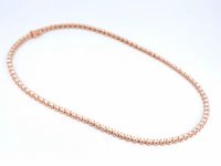 Rosegouden collier met 107 briljant geslepen diamanten - afbeelding 9 van  12