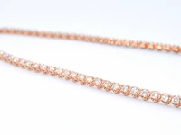 Rosegouden collier met 107 briljant geslepen diamanten - afbeelding 10 van  12