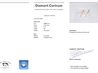 Rosegouden creolen met diamanten - afbeelding 3 van  9