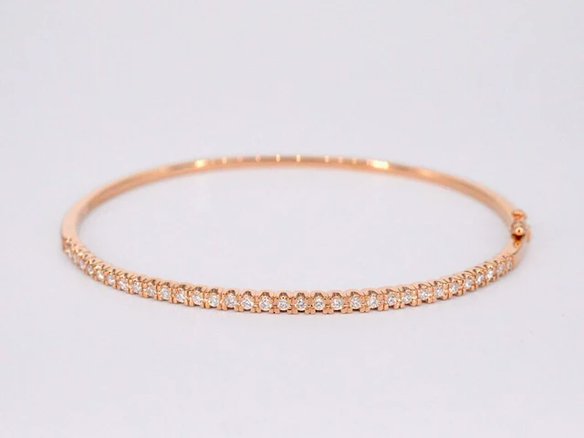 Rosegouden diamanten armband - afbeelding 1 van  12