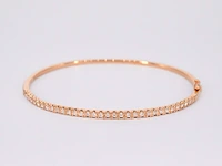 Rosegouden diamanten armband - afbeelding 1 van  12