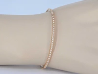 Rosegouden diamanten armband - afbeelding 2 van  12