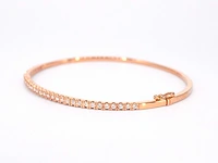 Rosegouden diamanten armband - afbeelding 3 van  12
