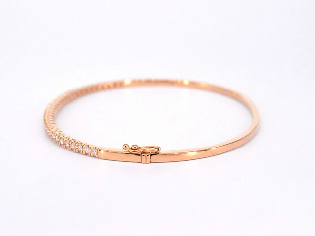 Rosegouden diamanten armband - afbeelding 5 van  12