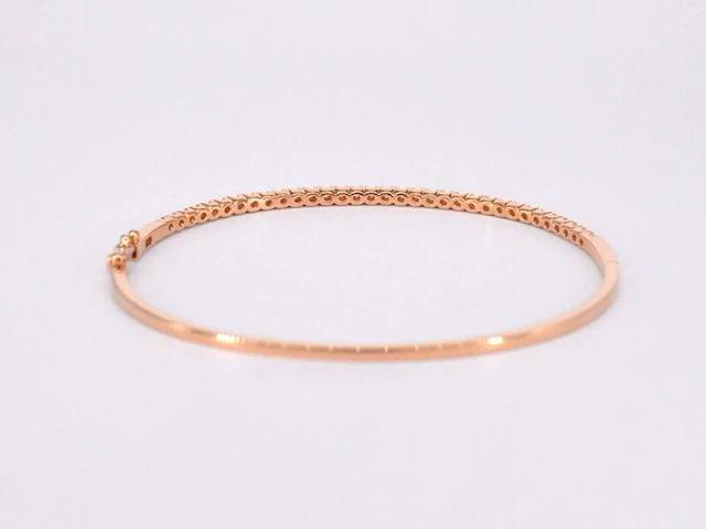 Rosegouden diamanten armband - afbeelding 7 van  12
