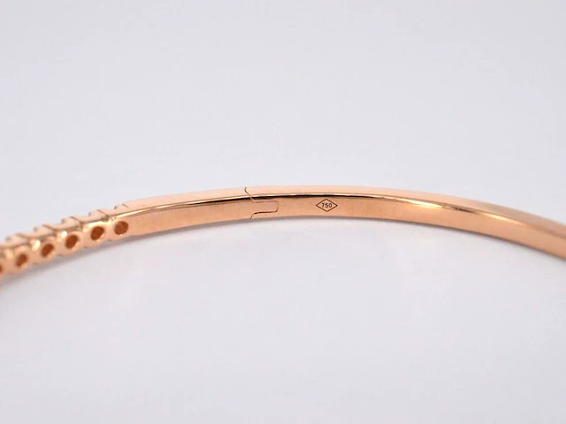 Rosegouden diamanten armband - afbeelding 8 van  12