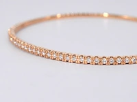 Rosegouden diamanten armband - afbeelding 9 van  12