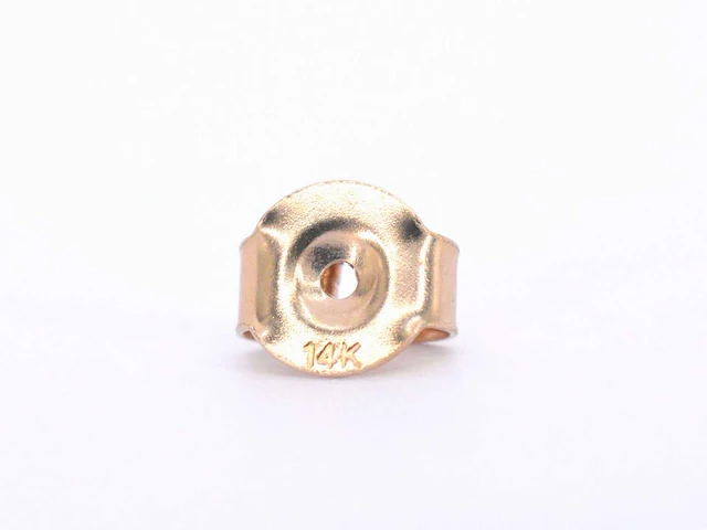 Rosegouden oorbellen champagne diamant - afbeelding 7 van  7