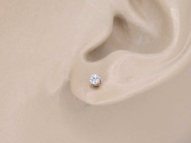 Rosegouden oorbellen diamant - afbeelding 4 van  11