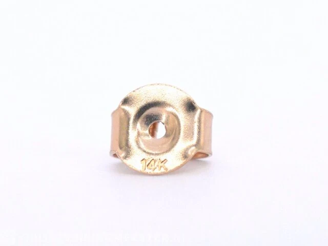 Rosegouden oorbellen met diamant - afbeelding 2 van  10